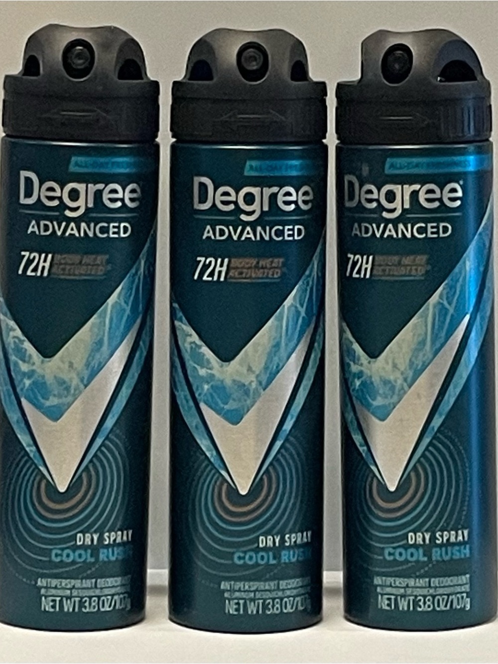 Degree Advanced Cool Rush Dry Spray Antiperspirant Deodorant - (Pack of 3)